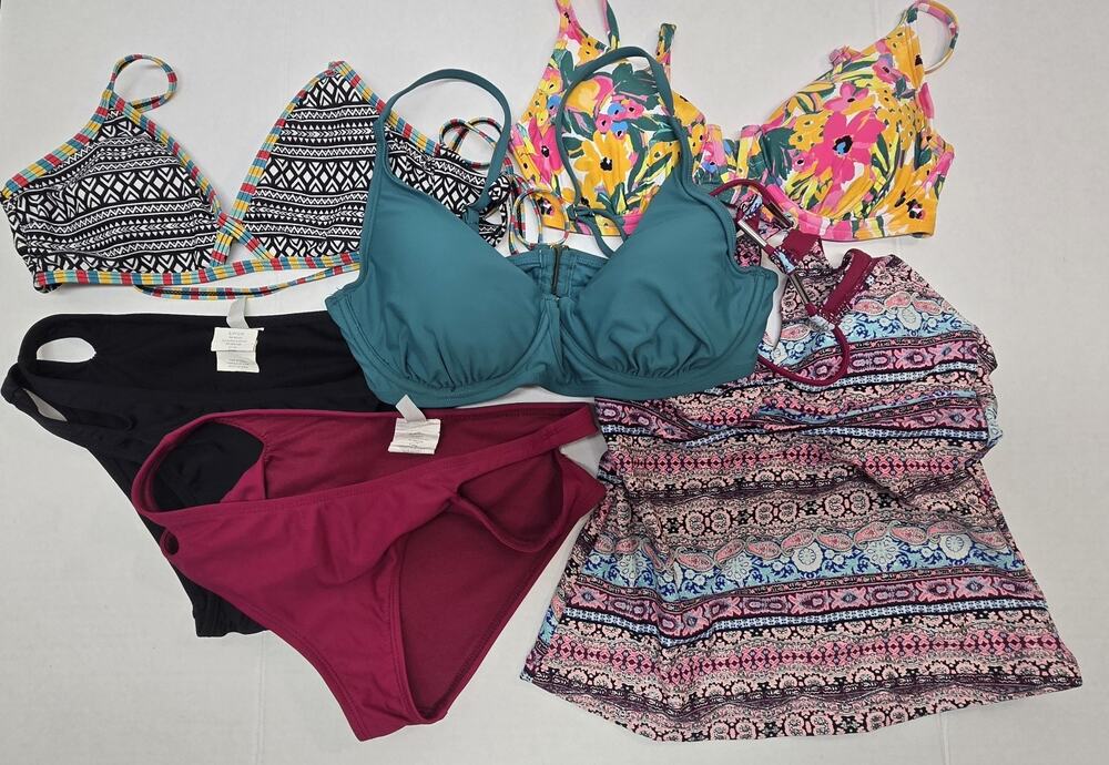 Bundle size S bikini swimwear 3 tops and 3 bottoms